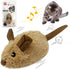 Gigwi Interactive Cat Toy Mouse, Automatic Moving Electronic Cat Toys with Furry Tail, Squeaky Toys for Kittens