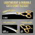 ZAVRIX 7.5 34 440C Professional Dog Grooming Scissors Curved Thinning Shears with Teeth, Pet Chunkers for Dogs & Cats