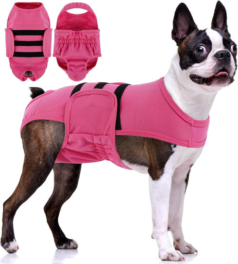 PUMYPOREITY Washable Female Dog Diaper, Adjustable Suspender Pantie, Escape-Proof Anti-Harassment Wear for