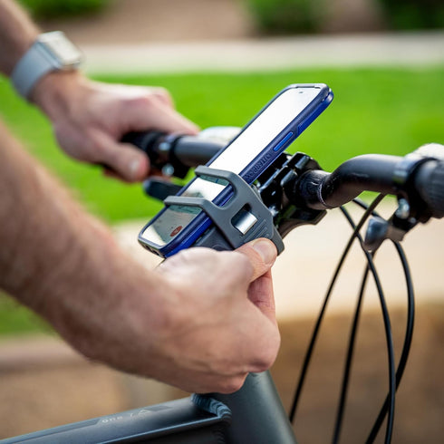 Nite Ize HandleBand Universal Smartphone Bar Mount - Cell Phone Holder for Bike Handlebar, Charcoal