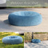 Dog Beds for Medium Dogs - Washable Calming Blue Fluffy Soft Bed, Anti-Anxiety Faux Fur Round Pet Bed