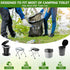 15 Count Set, 8 30 1 BLIKA Camping Toilet Bags Eco Absorbent Gel Portable Toilet Bags with Gel, Gallon, Liter, Heavy
