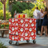 Sarogrorin 80-100 Christmas Patio Cooler Cover for Outdoor Bar Cart Anti Slip Durable Ice Chest Covers for Outdoor