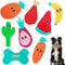 AWOOF Dog Toys No Stuffing, Crinkle Dog Toys for Aggressive Chewer, 8 Packs Flat Stuffless Puppy Toys