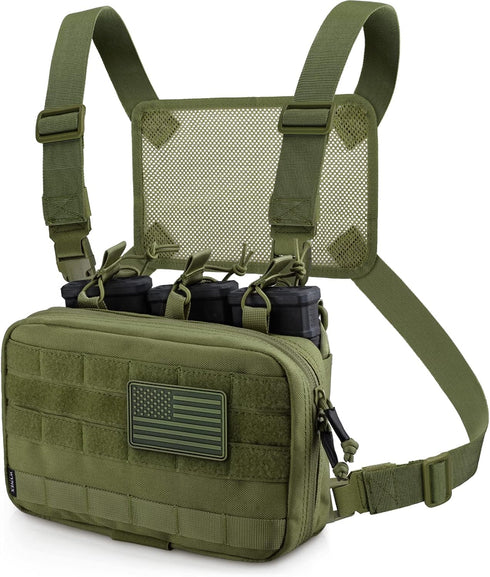 WYNEX Tactical Mag Admin Pouch, Molle Utility Tool Organizer with Triple Stacker Holder