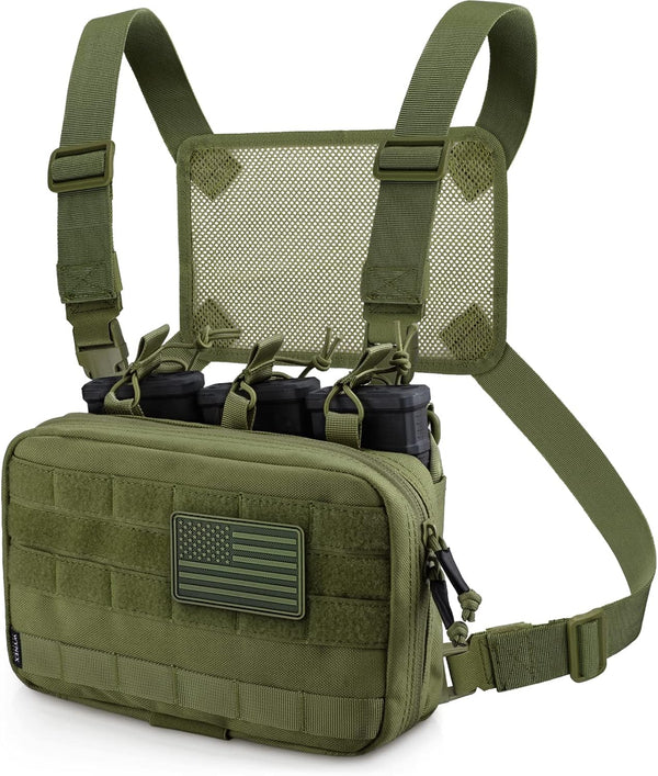 WYNEX Tactical Mag Admin Pouch, Molle Utility Tool Organizer with Triple Stacker Holder