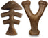 Benebone Durable Dog Chew Toys Set of 1 | Fishbone/Wishbone | Real Fish, Real Bacon, Made in USA, Small