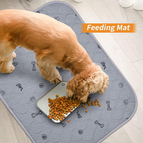 2Pack 41x41 Washable Puppy Pads , Reusable Pee Pads for Dogs, Absorbent Whelping Pads with Bone Print, Waterproof Dog