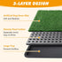 Tray,30x20 2-Pack Dog Grass Pad with in Dogs Potty Tray with Upgraded Replacement Artificial Grass,Dog Litter Box
