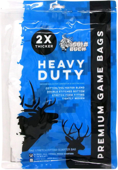 Heavy Duty Deer & Elk Game Bags for Hunting - 4-Pack L, XL, or Full Body Bag, Vacuum Sealed