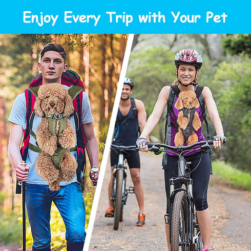 Backpacks, Backpack, PetBonus Pet Front Dog Carrier Adjustable Pet Legs Out Easy-fit Puppy Chest Carrier for Medium