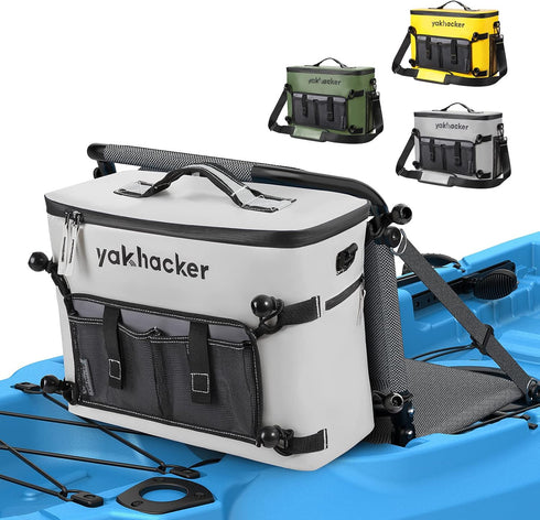 Kayak Cooler, Waterproof Seat Back Cooler for Kayaks, Portable Ice Chest for Travel and Beaches