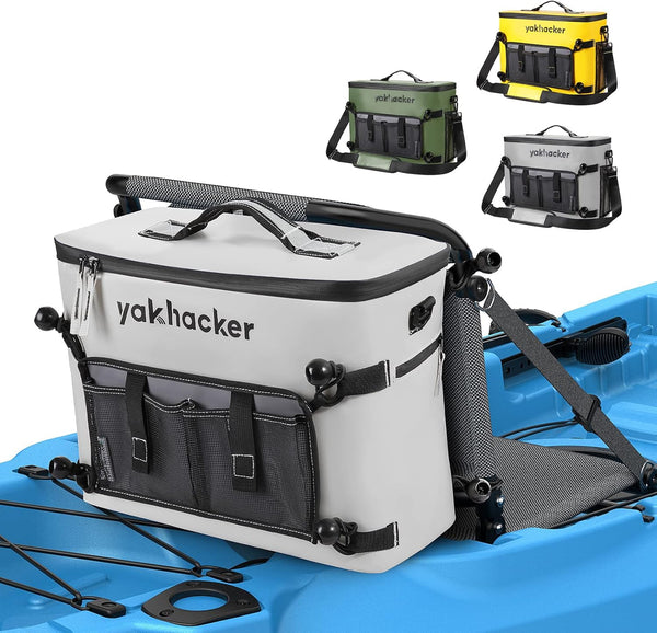 Kayak Cooler, Waterproof Seat Back Cooler for Kayaks, Portable Ice Chest for Travel and Beaches
