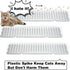 Nuanchu 12 Pieces Cat Repellent Outdoor Mat Cats Plastic Mats with Spikes Dogs Spiked Deterrent Pet Mat for Outdoor Garden Window Sofa(Clear, 16.5 X 3.3 Inch)