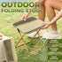 Backpack Foldable Stool, Upgraded Portable Folding Camping Stool, Tiny Foldable Stool which can Turned Into a Satchel