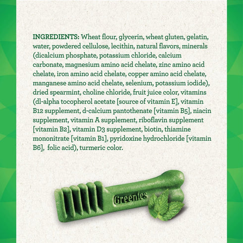 Greenies Fresh Dental Treats for Dogs Teenies - 43 Pack - (Dogs 5-15 lbs) - Pack of 2
