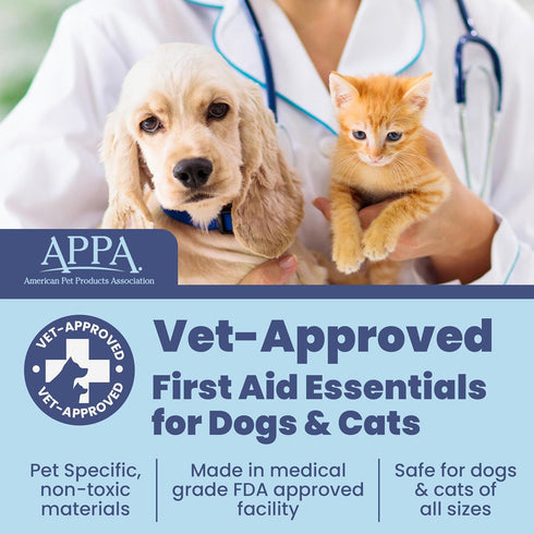 Pack) Dog First Aid Kit - Vet Approved Emergency Supplies - Pet First Aid Kit Guide, Tick Remover, Slip Leash & Medical