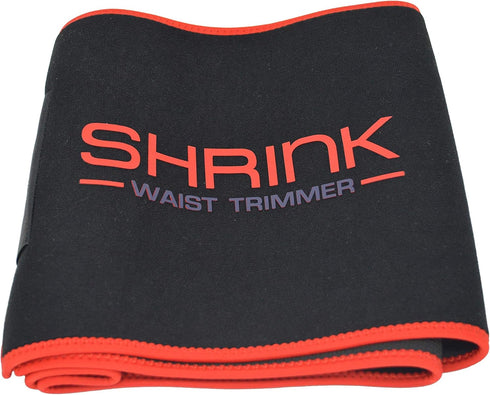 Shrink Waist Trimmer - Sweat Band Waist Trainer for Women and Men, Home Workout Equipment, Black Body Shaper