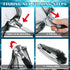 Poen 24'' 20'' 12'' Wire Grid Bottom Crab Nets Two Ring Crab Kit with Harness and Bait Clip x x Foldable Fishing Net