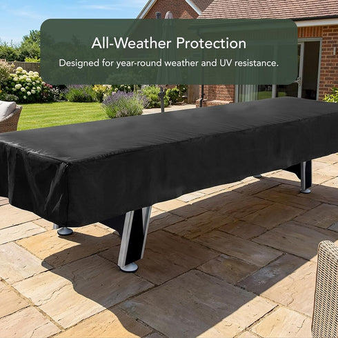 12FT 146W 32D 12H, Covermates Shuffleboard Table Cover Water-Resistant All-Weather Protection, Heavy-Duty Vinyl