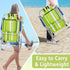 Pinikuyiro Backpack 5-Position Folding Beach Chairs,Portable Lay Flat Foldable Chair with Cup Holder and Towel Bars
