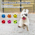 2'' Latex Squeaky Dog Soccer Ball Toys, Vibrant Colors, Dog Football Ball for Puppy Small Medium Dogs (6 Pcs/Set)