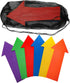 12 Pack 6 Okllen Arrow Spot Marker, Non-Slip Vinyl Directional Carpet Marker for Training Agility, Exercise Drills