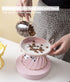 Raised Pet Food and Water Bowl, Tilted Ceramic Cat Water Bowl, No Spill, 15oz, Dishwasher Safe