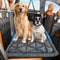 NISSYO.AM Backseat Pet Bed Mat, Non-Slip Dog Seat Cover with Scratch-Resistant Padding, Dog