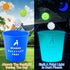 Yard Pong Outdoor/Indoor Games Set: Giant Game for Adults and Family with 12 Buckets, 4 Balls, Carrying Bag
