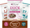 etta says! Eat Simple Freeze Dried Treats for Dogs Variety – Duck, Turkey, Lamb - 100% Real Meat, Pack of 3
