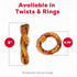 Country 7 Count Kitchen Rawhide Free Beef Rings Dog Chews, Made with Real Beef, Highly Digestible, Gluten Free