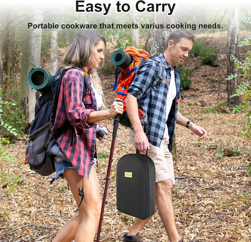 Set, Set, Camping Accessories Kitchen Cooking Utensils Portable Outdoor Camp Cookware Silicone Camper Essentials Gear