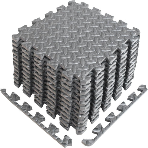 A2ZCARE Puzzle Exercise Mat with EVA Foam Interlocking Tiles - Interlocking Floor