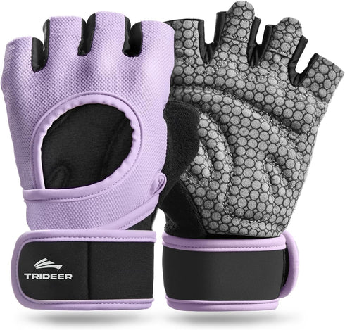 Trideer Weight Lifting Gloves for Women Men with Wrist Support, Workout Gloves