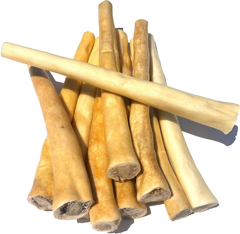 16 Pack 100% 16 Count Cow Tails for Dog Treats, Bag, High Protein Pet Treats, Natural Long Lasting Chews for Dog