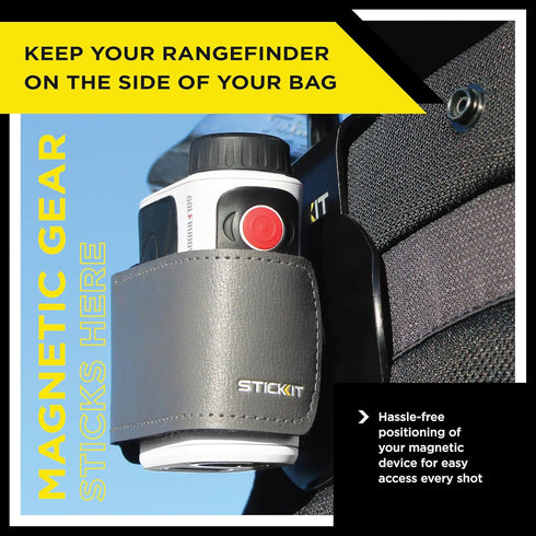 STICKIT Magnetic Golf Bag Landing Pad, Metal Bag Clip for Quick Use of Magnetic Golf Gear & Accessories