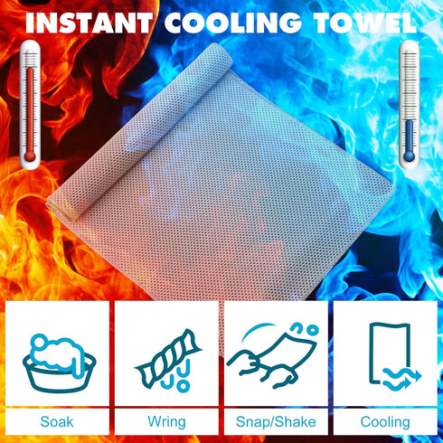 Honoson 20 Packs 40" 12" Cooling Towel, x Ice Towel for Neck and Face Microfiber Breathable Sport Sweat Rag for Gym