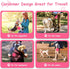 Collapsible Dog Water Bowl, 2 in 1 Foldable Pet Food and Water Bowl, Portable with Carabiner Clip for Traveling