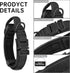 Tactical Dog Collar with Handle, Adjustable Nylon Training Collar with Heavy Duty Metal Buckle for Medium Large Dogs