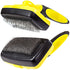 Self-Cleaning Slicker Brush for Dogs - Grooming Kit for Poodles and Goldendoodles