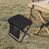 Menolana Folding Camping Stool Footstool with Side Pocket Multipurpose Small Foldable Chair for Park Traveling Fishing