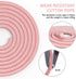 FITMYFAVO Jump Rope, Cotton Adjustable Skipping Weighted Jumprope for Women, Adult and Children Athletic Fitness