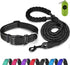 Dynmeow Reflective Dog Collar and Leash Set, 6FT Strong Climbing Rope Leash with Padded Handle for Medium Large Dogs