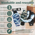 Pack 5, Reusable Dog Diapers Male, Premium Washable Belly Bands for Male Dogs, of High Absorbing Extra Small Male Dog