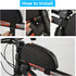 Waterproof Bike Top Tube Bag, Front Frame Pouch for Road Mountain Bicycle Outdoor Cycling Travel