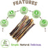 Nature Gnaws Extra Thin Pork Bully Sticks for Small Dogs 5-6" (15 Count) - Long Lasting for Light Chewers and Puppies