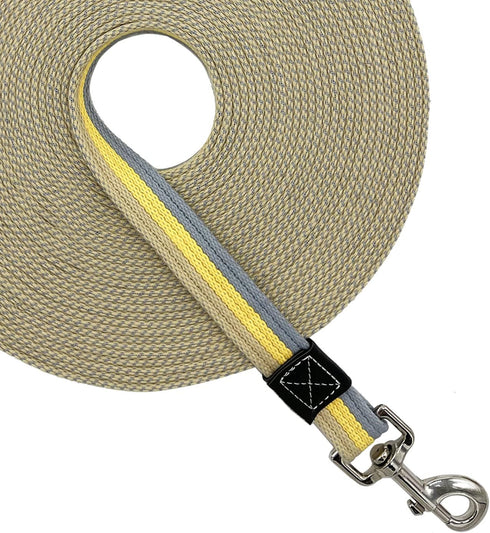 Cotton Web Strong Dog Trainning Lead Basic Walking Hiking Lead Mid Yellow 10FT/Width 1"