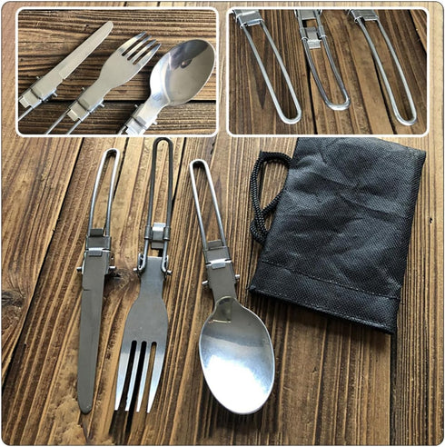 Set 1-2 Set Backpacking Cabilock Portable Picnic Cookware for People Hiking Cooking Tool with Camping Pot and Pans