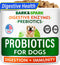 BARK&SPARK Dog Probiotics for Digestive Health & Enzymes, Chews for Digestion, Pet Probiotics for Dogs (60Ct, Chicken)